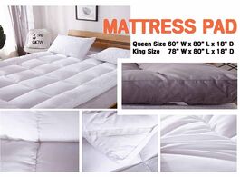 Foto van Meubels queen king size quilted mattress protector pad 2 colors topper cover 16 deep fitted bed shee