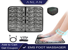 Foto van Schoonheid gezondheid anlan electric ems foot massager vibrating physiotherapy pedicure vibrator wir