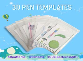 Foto van Computer 40 patterns 20 sheets 3d pen template pattern thick paper graffiti film drawing board for m