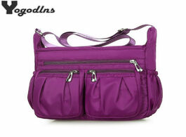 Foto van Tassen fashion women shoulder messenger bag waterproof nylon oxford lightweight package large capaci