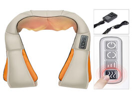 Foto van Schoonheid gezondheid massager for neck and back with heat eu plug pain relief massage shoulder tool