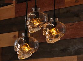 Foto van Lampen verlichting skull pendant lights vintage glass hanglamp for bedroom dining room halloween hom