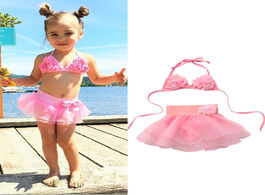Foto van Sport en spel summer kids baby girl tutu skirt bikini set floral swimsuit toddler girls bathing suit