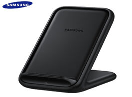 Foto van Telefoon accessoires original samsung wireless charger stand fast qi charge for galaxy s20 10 s9 s8 