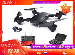 Foto van Speelgoed 2020 new rc drone 4k hd wide angle camera 1080p wifi fpv dual quadcopter real time transmi