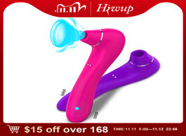 Foto van Schoonheid gezondheid hiwup sex sucking toys vibrator powerful clitoris sucker blowjob tongue stimul