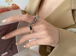 Foto van Sieraden xiyanike 925 sterling silver trendy rings for women vintage minimalist handmade black finge