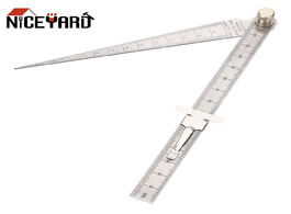 Foto van Gereedschap niceyard stainless steel wedge taper ruler bore measurement feeler gauges for drill hole