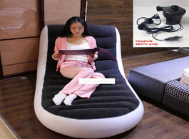 Foto van Meubels new a806 l shaped inflatable sofa bed single outdoor portable home lazy with household elect
