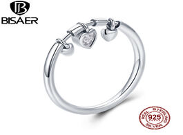 Foto van Sieraden fashion ring 925 sterling silver love heart wedding rings for women female engagement jewel