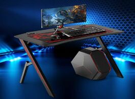 Foto van Meubels 43.3 game table computer desktop and chair professional internet cafe with mouse pad