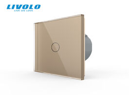 Foto van Elektrisch installatiemateriaal livolo luxury wall touch sensor switch light power crystal glass soc