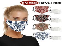 Foto van Beveiliging en bescherming printed breathable reusable mask filter pm2.5 air filtration with filters
