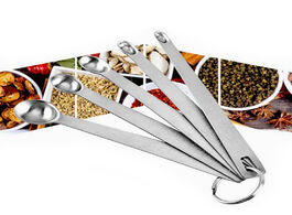 Foto van Huis inrichting 5pcs stainless steel mini measuring sauce spoon kitchen tool durable accessories spo