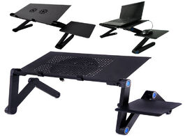 Foto van Meubels cooling fan laptop desk portable adjustable foldable computer desks notebook holder tv bed p