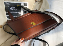 Foto van Tassen crocodile pattern square tote bag 2020 fashion new quality pu leather women s designer handba