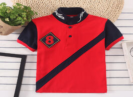 Foto van Baby peuter benodigdheden 2020 kids polo shirt boys sports tops fashion patchwork boy clothes 2 3 4 