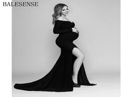 Foto van Baby peuter benodigdheden sexy off shoulder maternity dresses for photo shoot elegant split long sle