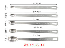Foto van Huis inrichting 5pcs set kitchen cooking gadgets small measuring spoon stainless steel coffee spoons