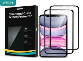 Foto van Telefoon accessoires esr tempered glass for iphone 11 pro max screen protector clear premium protect