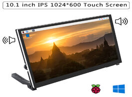 Foto van Computer raspberry pi 4b 10.1 inch touch screen 1024x600 ips lcd with 2 speackers display holder for