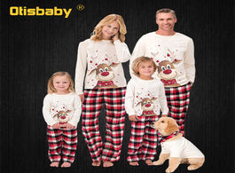 Foto van Baby peuter benodigdheden new christmas family pajamas set adult kids sleepwear 2 pcs sets deer tops