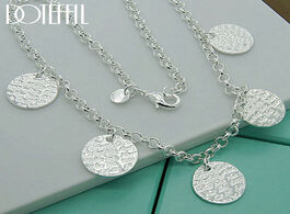Foto van Sieraden doteffil 925 sterling silver mageweave five round tag pendant necklace for woman wedding en