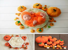 Foto van Baby peuter benodigdheden newborn props for photography handmade wool felt pumpkin halloween decorat