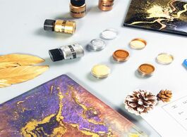 Foto van Sieraden resin dye metal powder gold pigment pearlescent metallic colorant pearl uv color epoxy colo