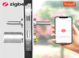 Foto van Beveiliging en bescherming tuya zigbee smart lock core cylinder intelligent security door encryption