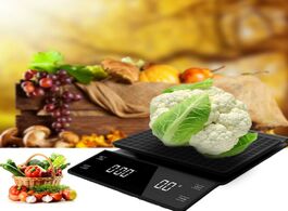 Foto van Huis inrichting 3kg digital electronic kitchen jewelry scale coffee drip led display time accessorie