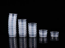 Foto van Huis inrichting 100pcs 10ml disposable measuring cups thickened clear plastic liquid volumetric meas