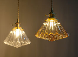 Foto van Lampen verlichting glass pendant light nordic lamp copper brass creative minimalist e27 transparent 