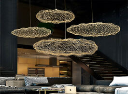 Foto van Lampen verlichting modern art hollow cloud pendant lights nordic creative starry lamp bedroom dining