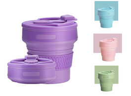 Foto van Huis inrichting collapsible coffee cups bpa free 350ml folding liquid silicone water bottles travel 