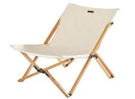 Foto van Meubels portable ultralight beech wood fishing chair can for camping light grain nap beach outdoor f