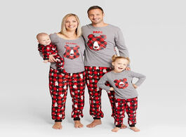 Foto van Baby peuter benodigdheden family parent child pajamas dad mom kid cute polar bear print top elastic 