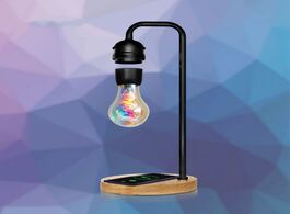 Foto van Lampen verlichting magnetic levitation lamp floating bulb wireless charging led desk lamps creative 