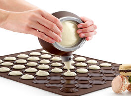 Foto van Huis inrichting 48 capacity macaroon kit macaron silicone mat non stick baking mold set pot cake dec