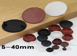Foto van Bevestigingsmaterialen 50pcs! 5 40mm round hole cover plastic furniture decoration pressure cap stop