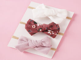 Foto van Baby peuter benodigdheden hair bows headband corduroy head bands for girls floral accessories newbor