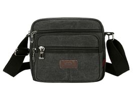 Foto van Tassen 2020 canvas crossbody shoulder bag for men zipper casual travel male messenger pack fashion s