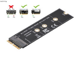 Foto van Computer m.2 nvme ssd convert adapter card for macbook air pro retina 2013 2017 ahci upgraded kit a1