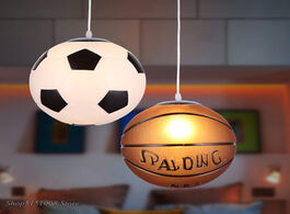 Foto van Lampen verlichting football glass pendant lights basketball lamp kitchen hanglamp bedroom restaurant