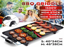 Foto van Huishoudelijke apparaten 1500w household electric grill ovens smokeless nonstick barbecue hotplate b
