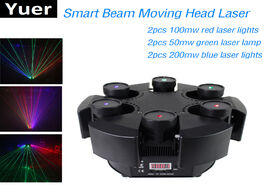 Foto van Lampen verlichting 2020 new smart 6 heads moving head beam laser light rgb floral color projector un