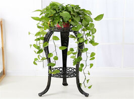 Foto van Meubels 2 layer metal pot stand plants flower shelf rack succulent indoor outdoor holder for garden 