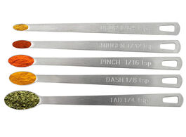 Foto van Huis inrichting 5pcs small measuring spoons stainless steel seasoning dry and liquid ingredients kit