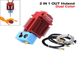 Foto van Computer bigtreetech 2 in 1 out hotend dual color bowden extruder 12v 24v fan ptfe tube switching 3d