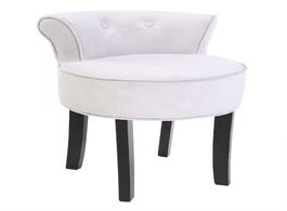 Foto van Meubels 56 47.5 13.5cm gray chenille vanity stool with black legs bedroom dressing chair